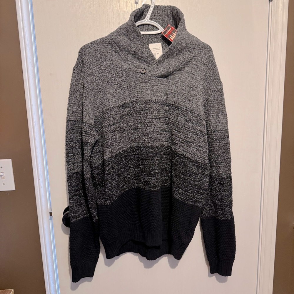 NWT True North denim‎ knit sweater size XL